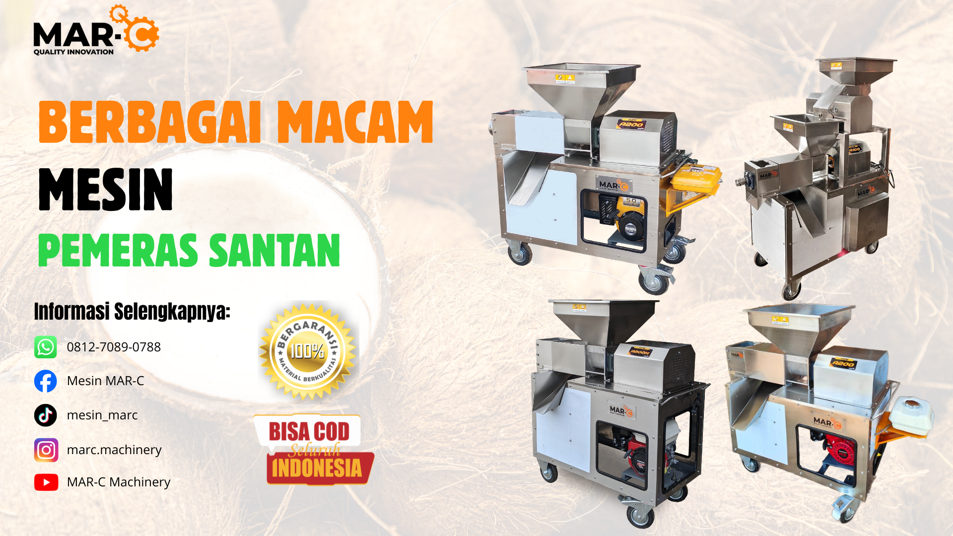 Mesin Pemeras Santan