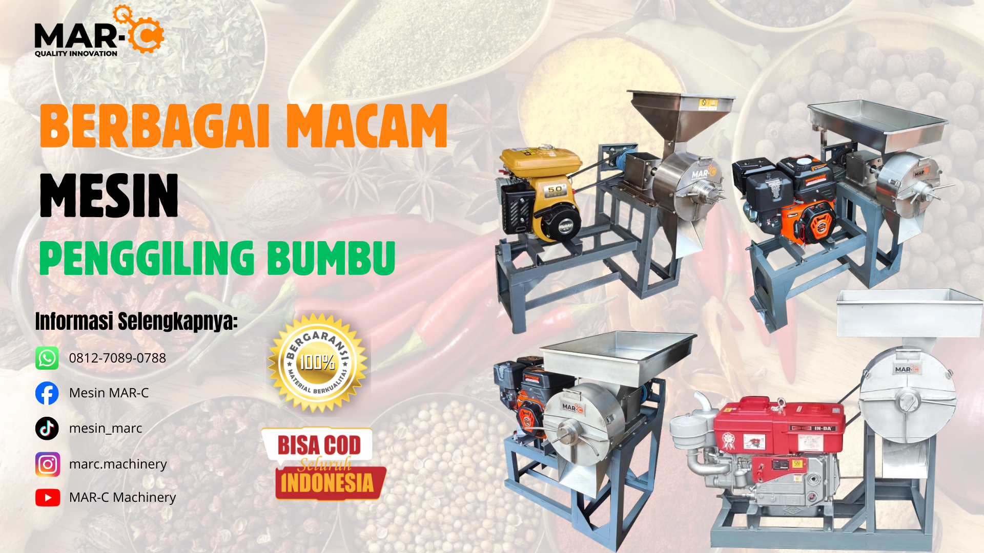 Mesin Penggiling Bumbu