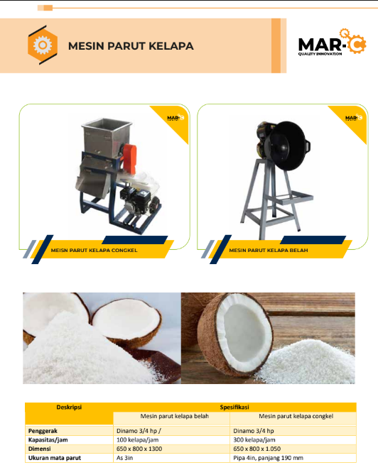 MAR-C Machinery — Mesin Industri Kelapa dan Sawit
