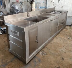 Alat Dapur MAR-C — Wastafel dan Meja Kompor Stainless